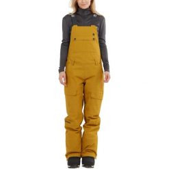 Damskie spodnie narciarskie Fundango Sakura Bib. Żółte spodnie narciarskie FUNDANGO, bez wzorów, narciarskie. Za 549.90 zł.