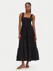 Seafolly Sukienka letnia Faithful 54865-DR Czarny Regular Fit. Czarne sukienki Seafolly, s, bez wzorów, z bawełny, bez kołnierzyka, bez ramiączek. Za 409.99 zł.