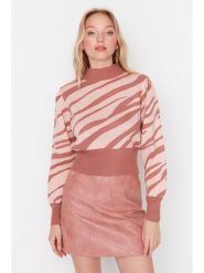 Trendyol Sweter w kolorze jasnoróżowym rozmiar: M. Różowe swetry Trendyol, m, bez wzorów, bez ramiączek. Za 87.19 zł.