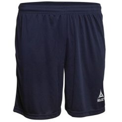 Spodenki piłkarskie dla dzieci Select Pisa granatowe. Niebieskie szorty Select, bez wzorów, sportowe. W wyprzedaży za 67.00 zł.
