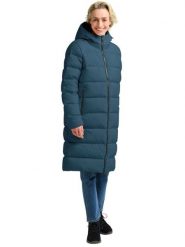 Jack Wolfskin Płaszcz puchowy "Frozen Place" w kolorze niebieskim rozmiar: S. Niebieskie płaszcze Jack Wolfskin, s, bez wzorów, z puchu, bez kaptura. Za 804.99 zł.