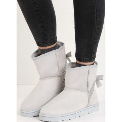 Jasnoszare Śniegowce Diamond Snow. Białe śniegowce Born2be, w paski. Za 69.99 zł.