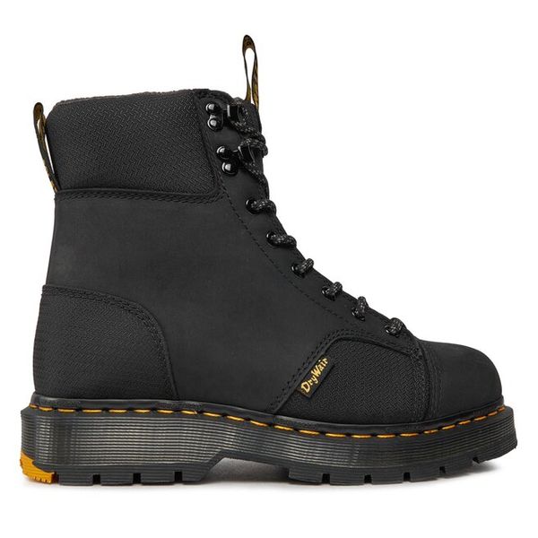 Trapery Dr. Martens. Czarne traperki Dr Martens, bez wzorów, bez obcasa, bez zapięcia. Za 1,329.00 zł.