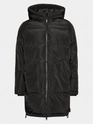 Vero Moda Curve Płaszcz zimowy 10276391 Czarny Regular Fit. Czarne płaszcze Vero Moda Curve, na zimę, bez wzorów, z syntetyku, bez kaptura. Za 429.99 zł.