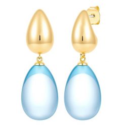 Yokoamii Kolczyki wiszace z mosiadzu w kolorze zlotym z tworzywem sztucznym 1 ct Damski. Żółte kolczyki Yokoamii, sztuczne. Za 139.99 zł.