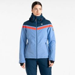 Kurtka narciarska damska Dare 2b DWP594 Flurry Jacket. Brązowe kurtki narciarskie Dare 2b, na zimę, m, bez wzorów, z materiału, z kapturem, narciarskie. Za 799.99 zł.