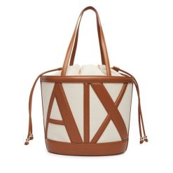 Torebka Armani Exchange. Brązowe torebki klasyczne Armani Exchange, bez wzorów, klasyczne, bez dodatków. Za 729.99 zł.