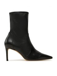 Stuart Weitzman Botki Stuart 85 Str Bootie SB657 Czarny. Czarne botki Stuart Weitzman, bez wzorów, ze skóry, bez obcasa, na szpilce, bez zapięcia. Za 1,639.00 zł.