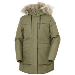 Parka dla kobiet Helly Hansen Coastal. Zielone płaszcze Helly Hansen, na zimę, bez wzorów, sportowe, bez kaptura. W wyprzedaży za 1,029.50 zł.