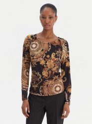 Rinascimento Bluzka CFC0020152002 Czarny Regular Fit. Czarne bluzki Rinascimento, xs, bez wzorów, z syntetyku, bez kołnierzyka, bez ramiączek. Za 429.99 zł.