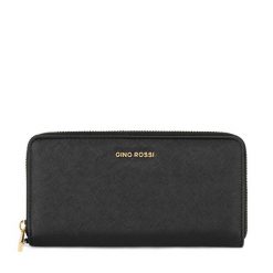 Portfel GINO ROSSI. Czarne portfele Gino Rossi, bez wzorów. Za 99.99 zł.