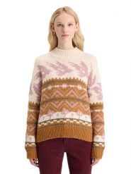 Scotch & Soda Sweter w kolorze karmelowo-jasnoróżowym rozmiar: M. Brązowe swetry Scotch & Soda, m, bez wzorów, z wełny, bez ramiączek. Za 251.53 zł.