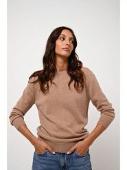 AUTHENTIC CASHMERE Kaszmirowy sweter "Estaris" w kolorze beżowym rozmiar: L. Brązowe swetry AUTHENTIC CASHMERE, l, bez wzorów, z kaszmiru, bez ramiączek. Za 416.30 zł.