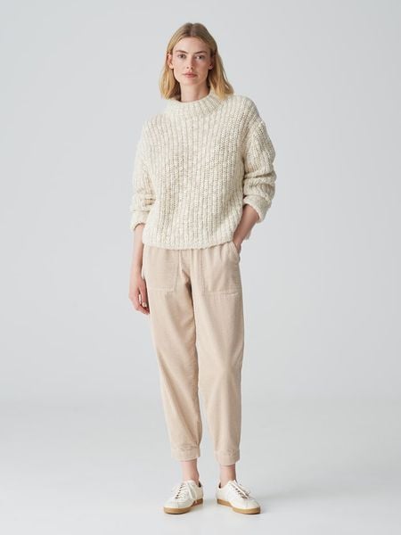 OPUS Sweter w kolorze beżowym rozmiar: 40. Brązowe swetry Opus, bez wzorów, z wełny, bez ramiączek. Za 240.99 zł.