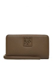 Armani Exchange Portfel damski XW000361 AF11902 U6252 Brązowy. Brązowe portfele Armani Exchange, bez wzorów, z materiału. Za 299.99 zł.