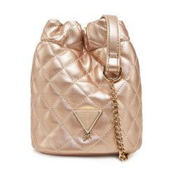 Torebka Guess. Czerwone listonoszki Guess, z aplikacjami, bez dodatków. Za 139.99 zł.