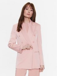 Pinko Marynarka Elegante 100036 A0GH Różowy Regular Fit. Czerwone marynarki i żakiety Pinko, bez wzorów, z syntetyku, bez ramiączek. Za 1,059.00 zł.
