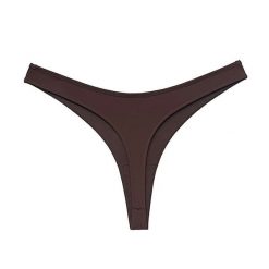 Stringi elastyczne casual damskie Pieralda. Niebieskie stringi Intica, bez wzorów, z materiału. Za 69.00 zł.