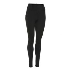 Damskie legginsy jeździeckie z pełną przyczepnością Equipage Kendra. Czarne legginsy EQUIPAGE, bez wzorów, z elastanu, eleganckie. Za 234.00 zł.