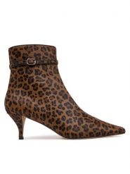 TWINSET Botki 252TCP222 Brązowy. Brązowe botki Twinset, bez wzorów, ze skóry, bez obcasa, na szpilce, bez zapięcia. Za 969.99 zł.