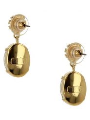 Otazu Pozłacane kolczyki-wkrętki z kryształami Swarovski rozmiar: onesize. Żółte kolczyki Otazu, z kryształem, pozłacane. Za 165.99 zł.