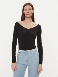 Boss Bluzka Ebeta 50508084 Czarny Slim Fit. Czarne bluzki Boss, l, bez wzorów, z syntetyku, bez kołnierzyka, bez ramiączek. Za 299.99 zł.