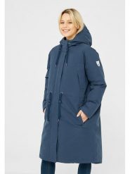 Derbe Płaszcz przejściowy w kolorze granatowym rozmiar: 38. Niebieskie płaszcze Derbe, s, bez wzorów, bez kaptura. Za 460.12 zł.