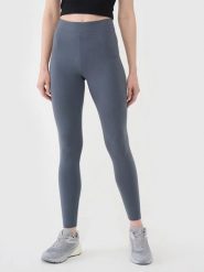 4F LEGGINSY DAMSKIE DŁUGIE Z WYSOKIM STANEM KOLOR SZARY. Szare legginsy 4f, bez wzorów, z bawełny, długie. Za 54.50 zł.