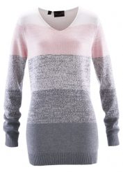 Długi sweter z miękkiej mieszanki kaszmiru. Czerwone swetry bonprix, bez wzorów, z kaszmiru, bez ramiączek. Za 139.99 zł.