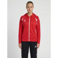 Damska bluza dresowa z kapturem Hummel Core 2.0. Białe bluzy Hummel, bez wzorów, z dresówki, z kapturem, na fitness i siłownię. Za 302.50 zł.