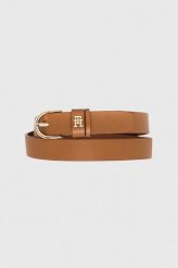 Tommy Hilfiger pasek skórzany damski kolor brązowy. Brązowe paski Tommy Hilfiger, bez wzorów. Za 229.99 zł.