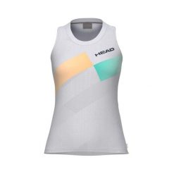 Head Pro Tank damski top turkusowy. Brązowe topy Head, s, bez wzorów, sportowe, bez kołnierzyka, bez ramiączek. Za 316.99 zł.