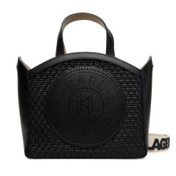 Torebka KARL LAGERFELD. Czarne torebki klasyczne KARL LAGERFELD, bez wzorów, klasyczne, bez dodatków. Za 909.99 zł.