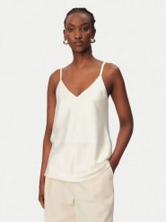 Rinascimento Top CFC0127685003 Biały Regular Fit. Białe topy Rinascimento, xs, bez wzorów, z syntetyku, bez kołnierzyka, bez ramiączek. Za 229.99 zł.