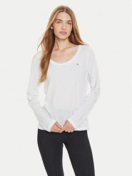 Tommy Hilfiger Bluzka UW0UW05228 Biały Relaxed Fit. Białe bluzki Tommy Hilfiger, m, bez wzorów, z bawełny, bez kołnierzyka, bez ramiączek. Za 129.99 zł.