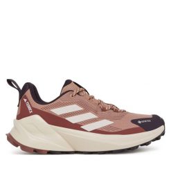 Trekkingi adidas. Czerwone buty trekkingowe adidas, z gore-texu, bez zapięcia. Za 469.99 zł.