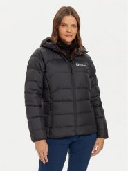 Jack Wolfskin Kurtka puchowa Ather Down A60330 Czarny Regular Fit. Czarne kurtki Jack Wolfskin, l, bez wzorów, z puchu, bez kaptura. Za 579.99 zł.