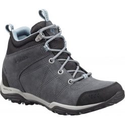 COLUMBIA buty trekkingowe damskie Fire Venture Mid Suede Waterproof Graphite Storm 37,5. Szare buty trekkingowe Columbia, bez wzorów, ze skóry, bez zapięcia. W wyprzedaży za 359.00 zł.