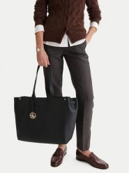 Beverly Hills Polo Club Torebka CEO-BHPC-S-005-07 Czarny. Czarne shopper bag Beverly Hills Polo Club, bez wzorów, z materiału, bez dodatków. Za 299.99 zł.