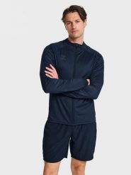 Kurtka sportowa lekka Hummel Pro Training Zip Jacket. Niebieskie kurtki do biegania Hummel, m, bez wzorów, z materiału, bez kaptura, do biegania. Za 217.00 zł.