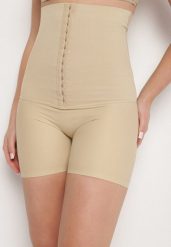 Beżowa Bielizna modelująca Majtki Push Up z Wysokim Stanem Lunietta. Brązowa bielizna modelująca Born2be, bez wzorów, z jeansu, z podwyższonym stanem. W wyprzedaży za 55.24 zł.
