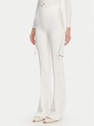 Elisabetta Franchi Spodnie materiałowe PA-083-51E2 Biały Regular Fit. Białe spodnie materiałowe Elisabetta Franchi, bez wzorów, z materiału. Za 1,739.00 zł.