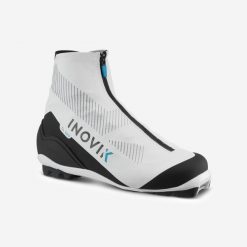 Buty do nart biegowych damskie Inovik XC S BOOT 500 styl klasyczny. Białe buty do biegania INOVIK, bez wzorów, z kauczuku, bez zapięcia, do biegania. Za 649.99 zł.