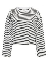 MOSS COPENHAGEN Sweter "Krestiane" w kolorze biało-czarnym rozmiar: XS/S. Białe swetry Moss Copenhagen, s, bez wzorów, bez ramiączek. Za 105.14 zł.