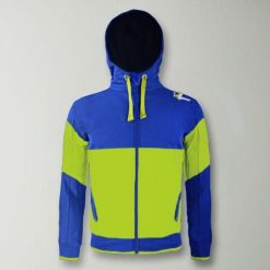 Bluza z kapturem slim z bawełny Playmaker. Niebieskie bluzy ELPLAYER, bez wzorów, z bawełny, sportowe, bez ramiączek, z kapturem. W wyprzedaży za 112.50 zł.