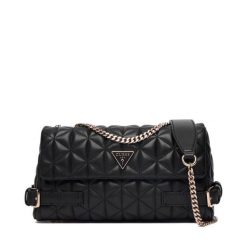 Torebka Guess. Czarne kopertówki Guess, z aplikacjami, wizytowe, bez dodatków. Za 589.99 zł.