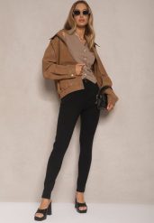 Czarne Jeansy Skinny z Bawełny High Waist Calliren. Czarne jeansy Renee, bez wzorów, z bawełny, z podwyższonym stanem. W wyprzedaży za 83.99 zł.