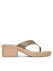 Calvin Klein Klapki Block Heel Espa 50 Thong Lth HW0HW02902 Brązowy. Brązowe klapki Calvin Klein, bez wzorów, ze skóry, bez obcasa, bez zapięcia. Za 529.99 zł.