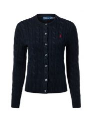 Polo Ralph Lauren Kardigan damski Kobiety Bawełna niebieski jednolity, L. Niebieskie swetry Polo Ralph Lauren, l, bez wzorów, z bawełny, eleganckie, bez ramiączek. Za 1,099.95 zł.