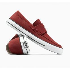 Adidasy Converse Chuck Taylor All Star Loafer, Dla obu płci. Czerwone buty sportowe lifestyle Converse, bez wzorów, z zamszu, retro, bez zapięcia. Za 590.00 zł.
